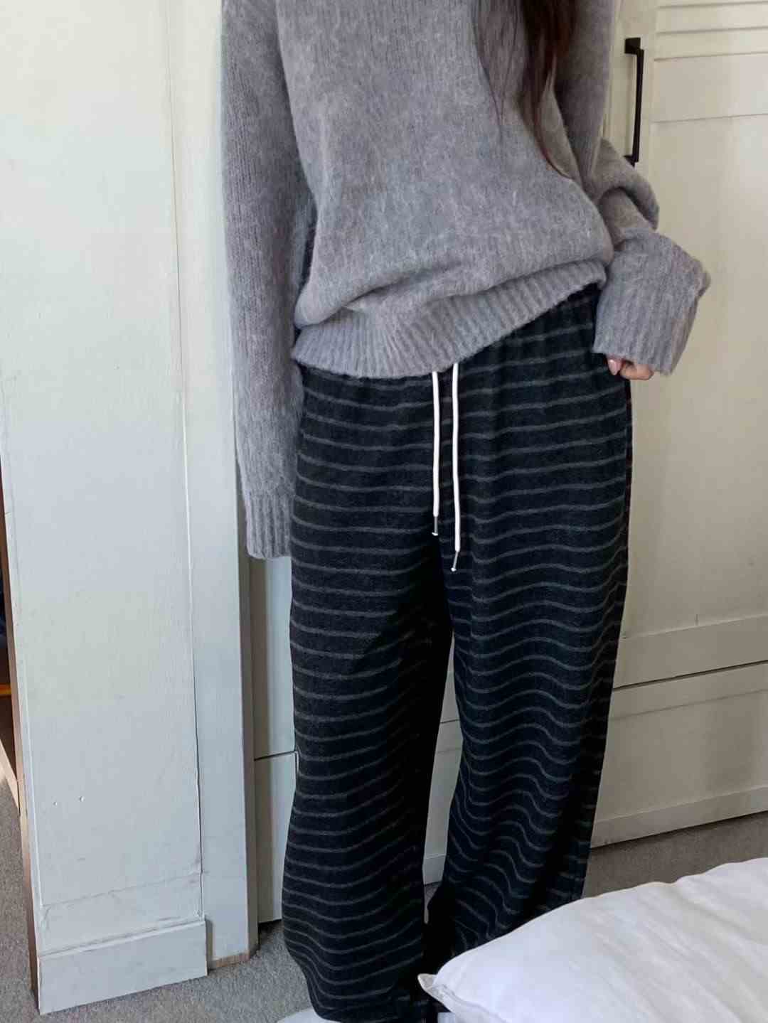 ALL OF US韓國直郵㊣女裝新款職業推薦25秋冬熱賣時尚休閑褲ALL OF US休閑褲