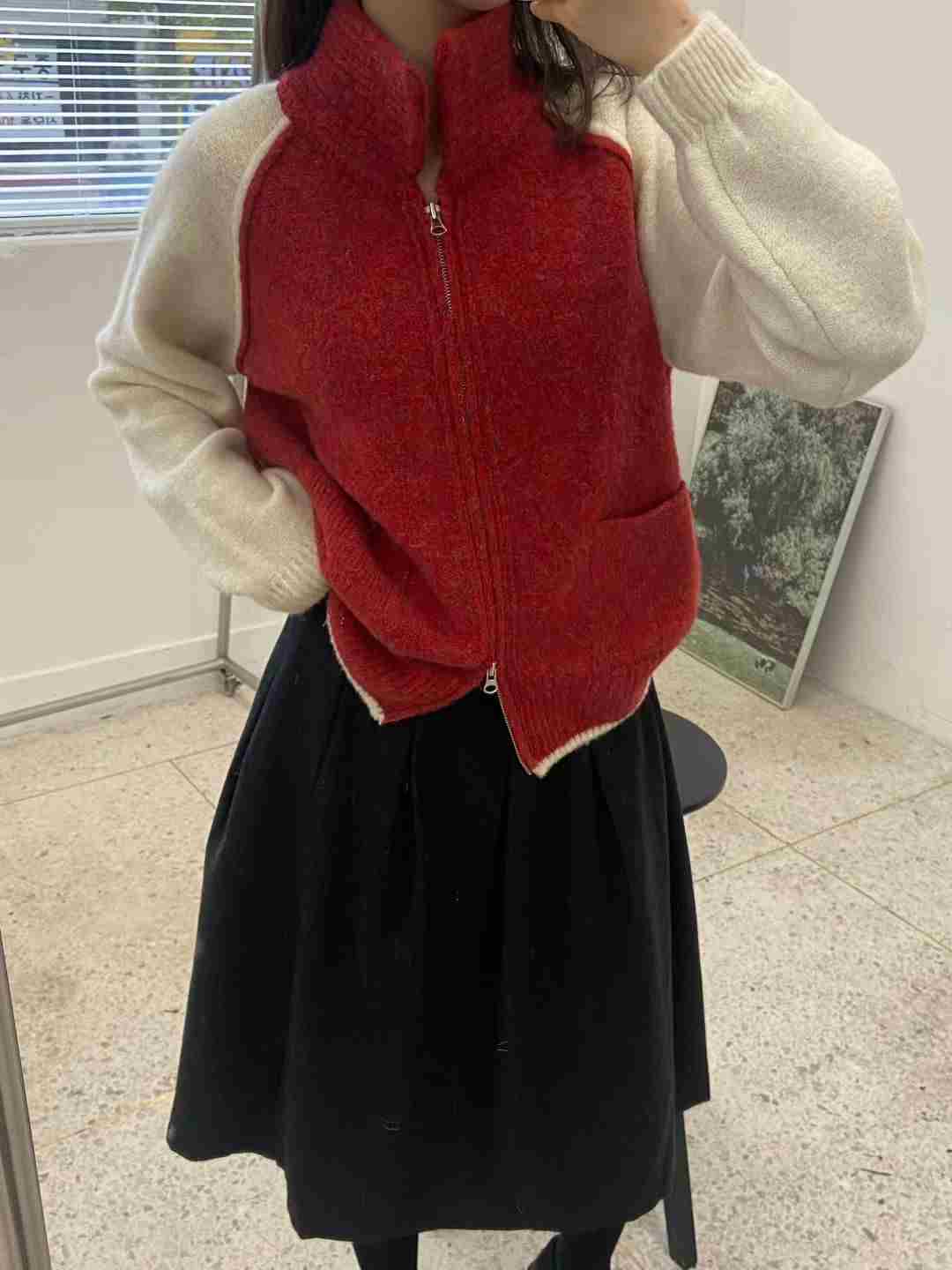 ALL OF US韓國代購㊣女裝新款熱賣休閑職業25秋冬人氣針織衫ALL OF US針織衫