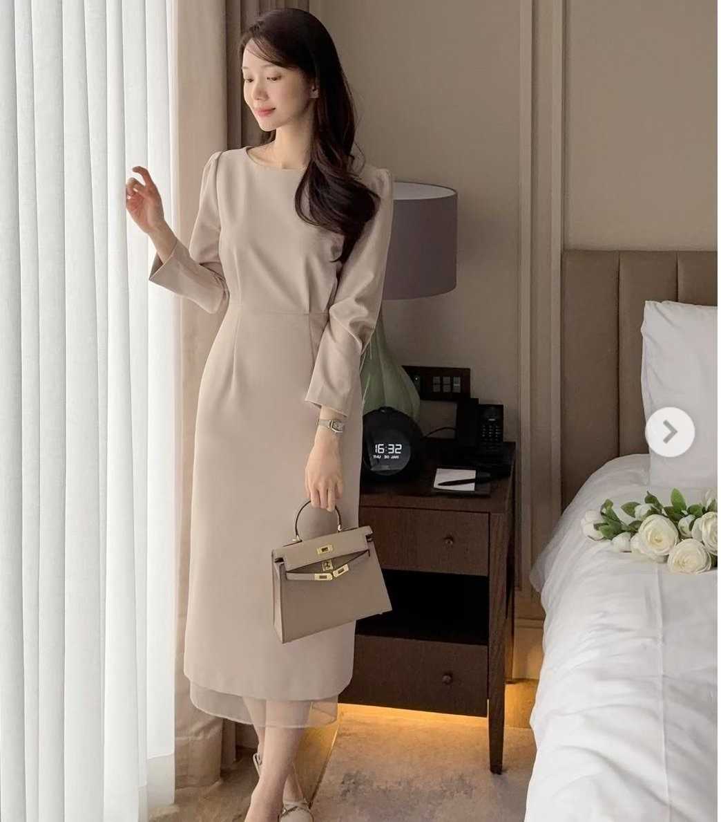 ON-NI-언니-T韓國代購㊣女士新品真品職業休閑推薦連衣裙ON-NI連衣裙