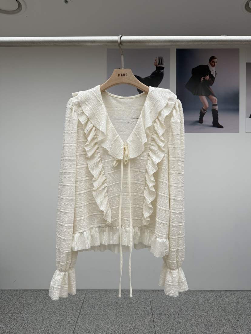 MADE-P東大門㊣直郵女士新品職業推薦休閑時尚熱賣襯衫蕾絲衫MADE-P襯衫/蕾絲衫