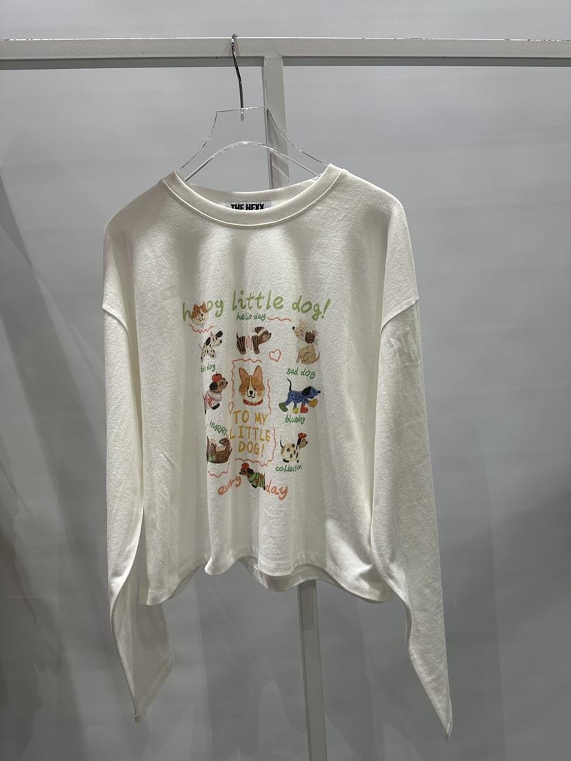 HEXX東大門㊣直郵女士新款真品休閑推薦職業25秋冬時尚長袖T恤THE HEXX長袖T恤