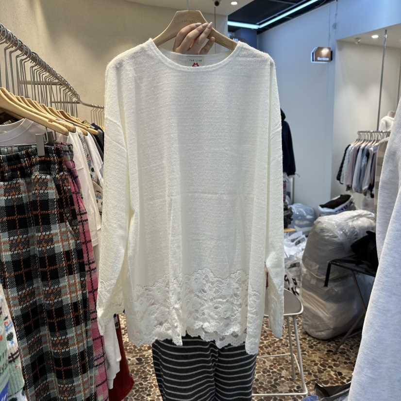 THE LINE-Q東大門㊣實拍女裝新款25秋冬推薦休閑人氣長袖T恤THE LINE-Q長袖T恤