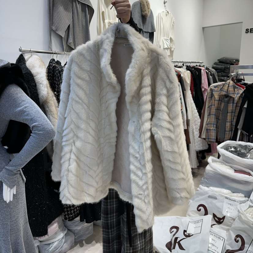 SENSIBLE-S韓國直郵㊣女士新款休閑職業推薦時尚25秋冬夾克貂皮SENSIBLE夾克