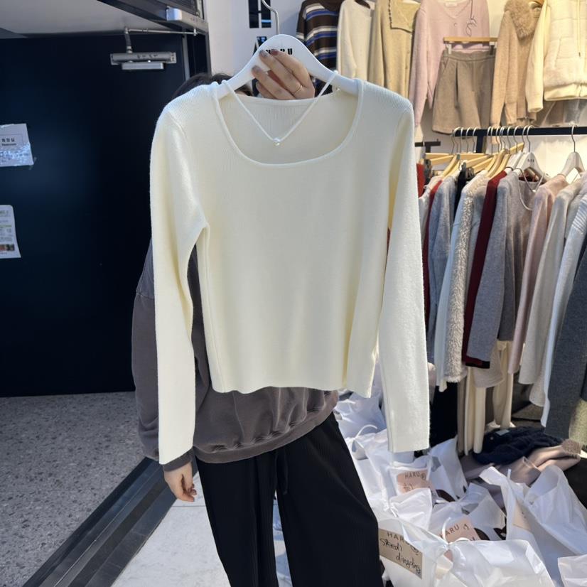 HARU-Q東大門㊣實拍女士新品職業休閑25秋冬時尚人氣長袖T恤HARU-Q長袖T恤