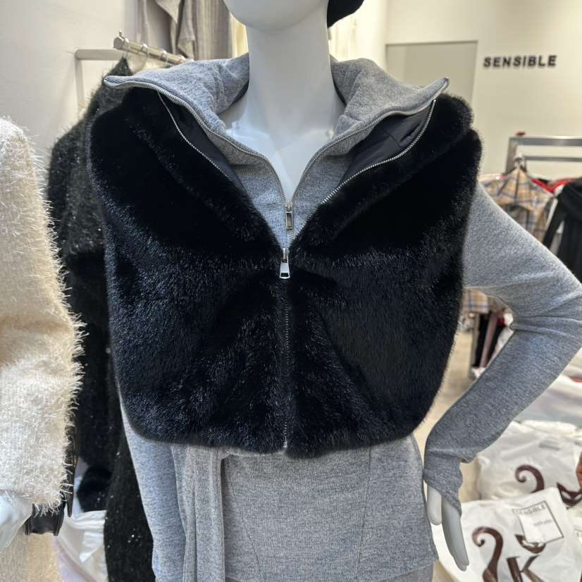 SENSIBLE-S東大門㊣實拍女裝新品真品休閑馬甲不含內搭貂皮SENSIBLE馬甲