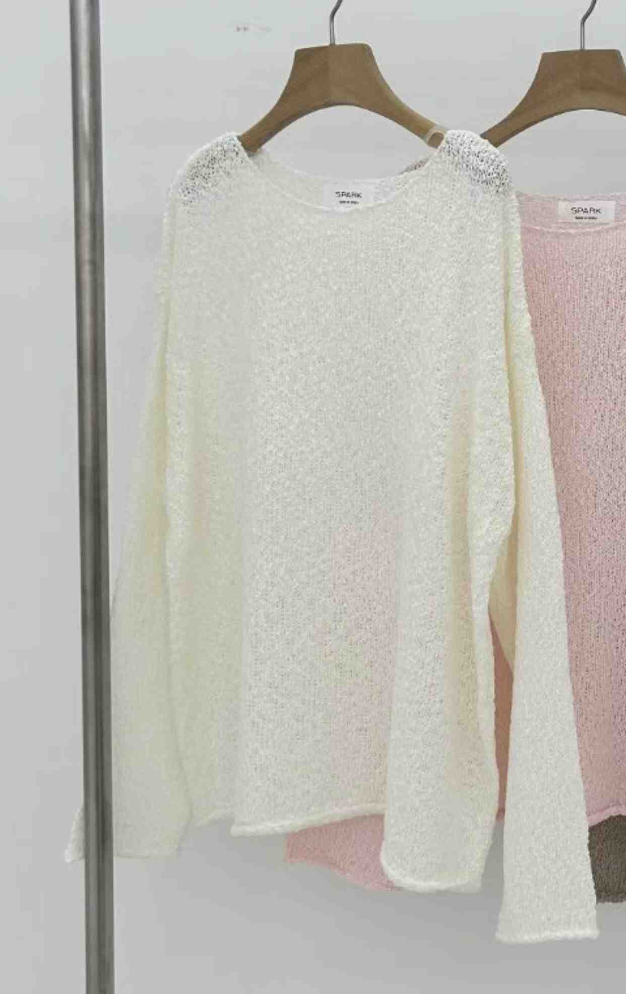 SPARK韓國代購㊣女士新品人氣休閑職業推薦25秋冬熱賣針織衫SPARK針織衫