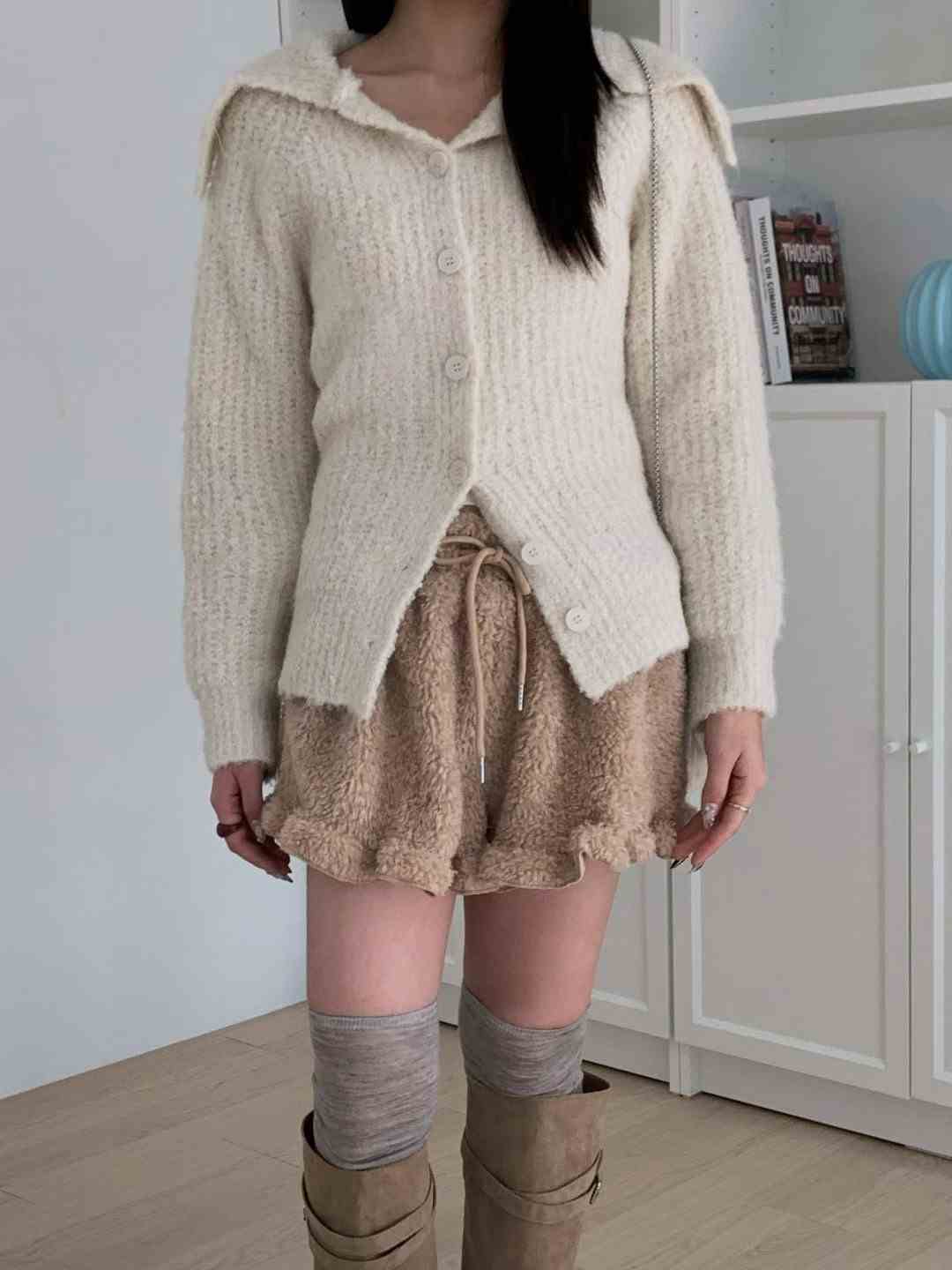 SPARK東大門㊣直郵女士新品熱賣時尚休閑人氣推薦針織衫開衫SPARK針織衫