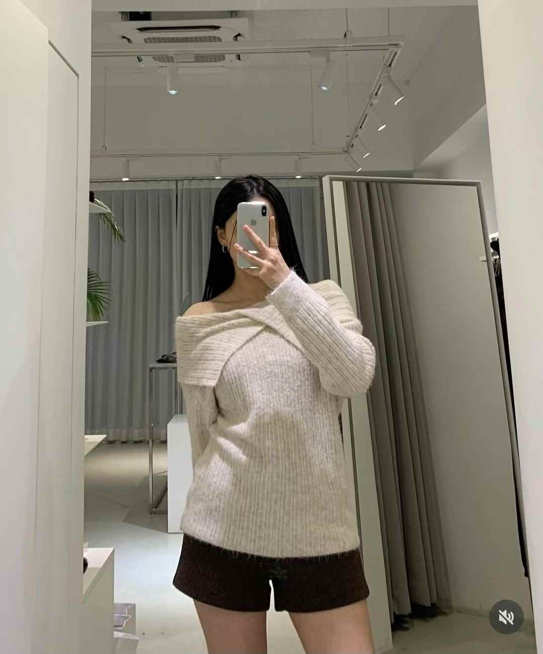 SPARK東大門㊣直郵女士新款時尚25秋冬休閑針織衫不含腰帶雙面SPARK針織衫