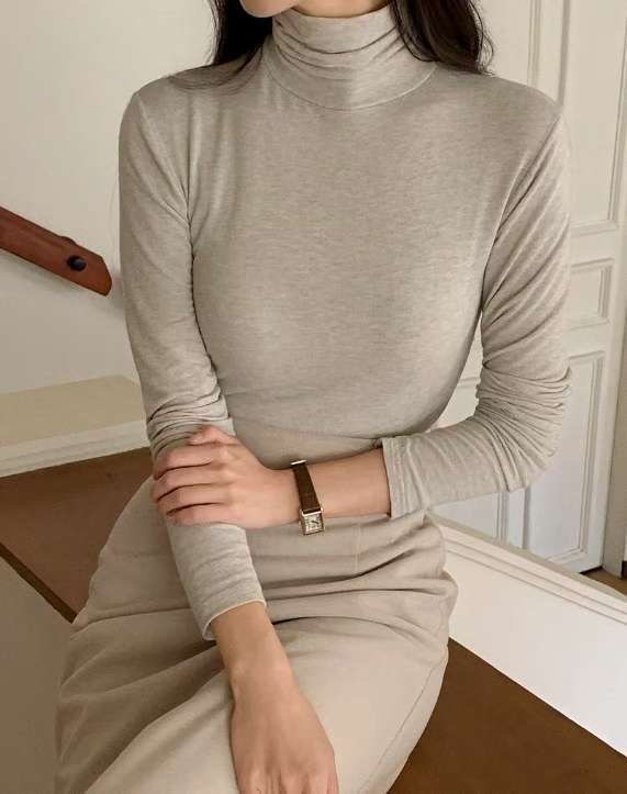 T.BLOSSOM東大門㊣實拍女裝新款熱賣真品時尚職業人氣長袖T恤T.BLOSSOM長袖T恤