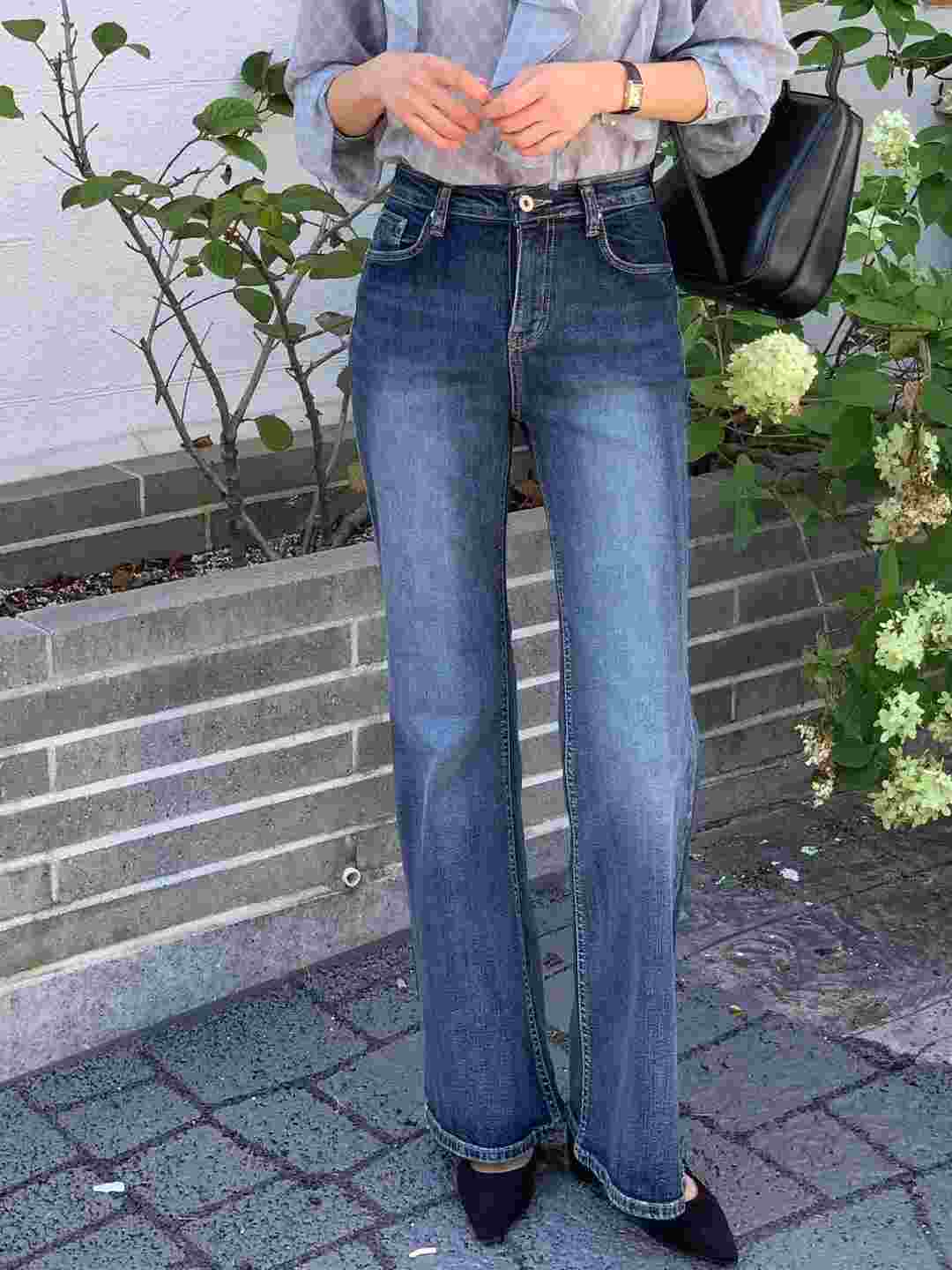 INDIGO-인디고-T韓國代購㊣女士新款休閑職業熱賣人氣牛仔褲INDIGO牛仔褲