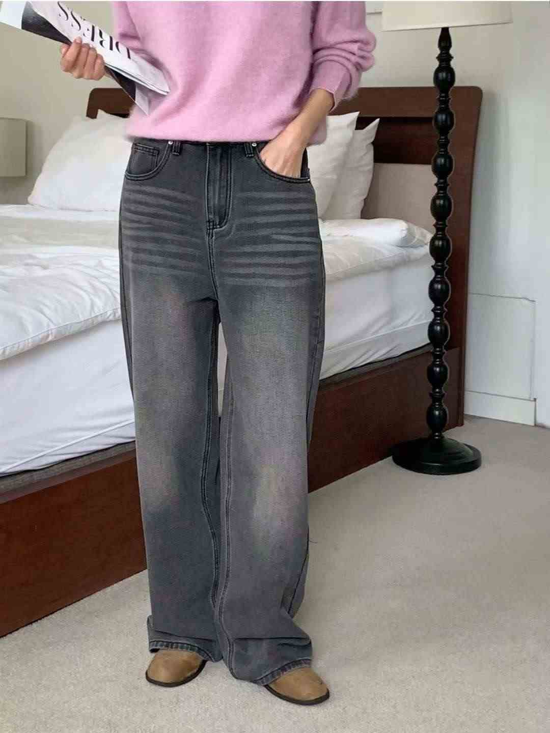 T.BLOSSOM東大門㊣代購女裝新品真品職業25秋冬人氣牛仔褲T.BLOSSOM牛仔褲