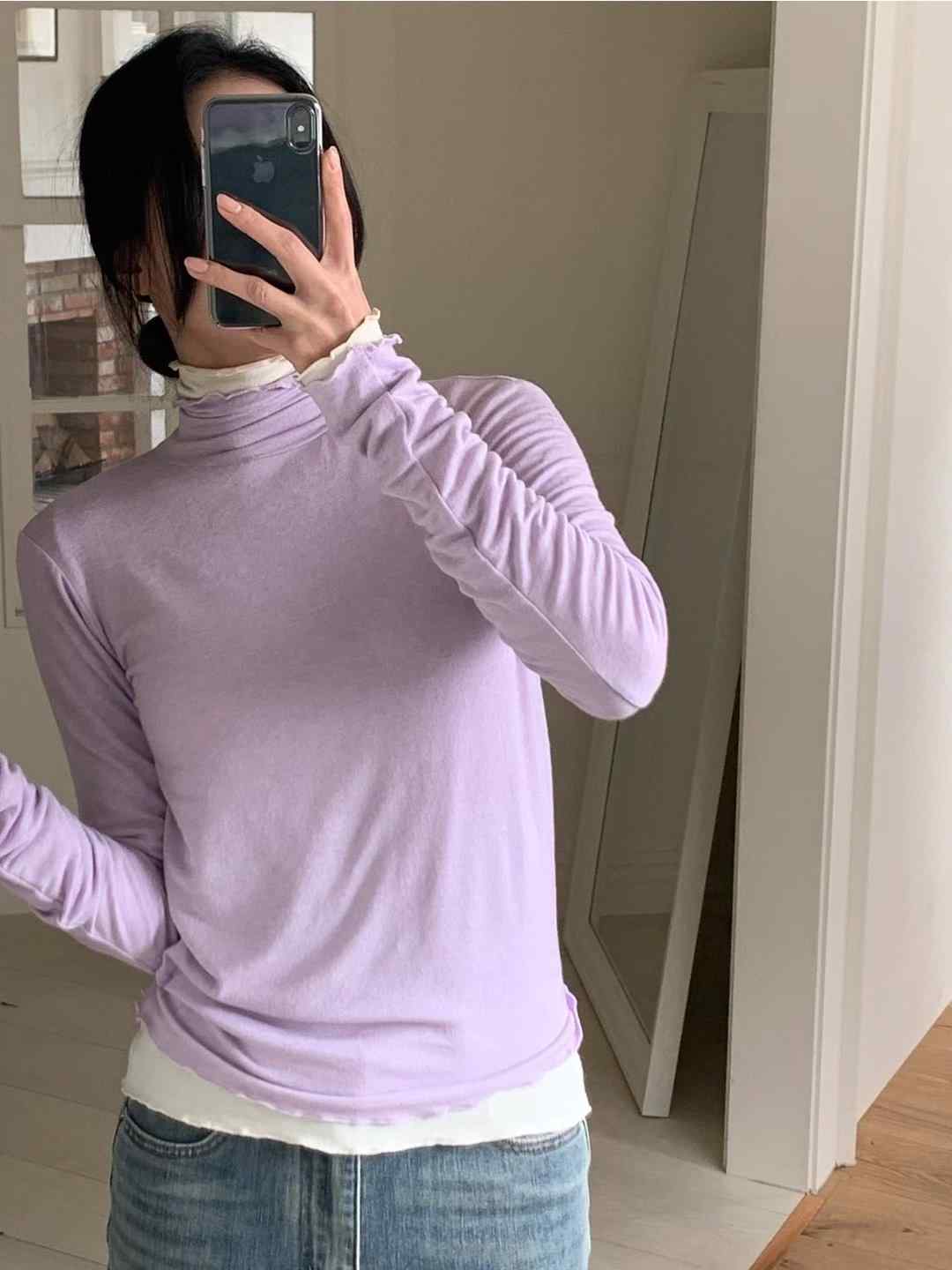 T.BLOSSOM東大門㊣代購女士新品熱賣人氣真品25秋冬長袖T恤T.BLOSSOM長袖T恤