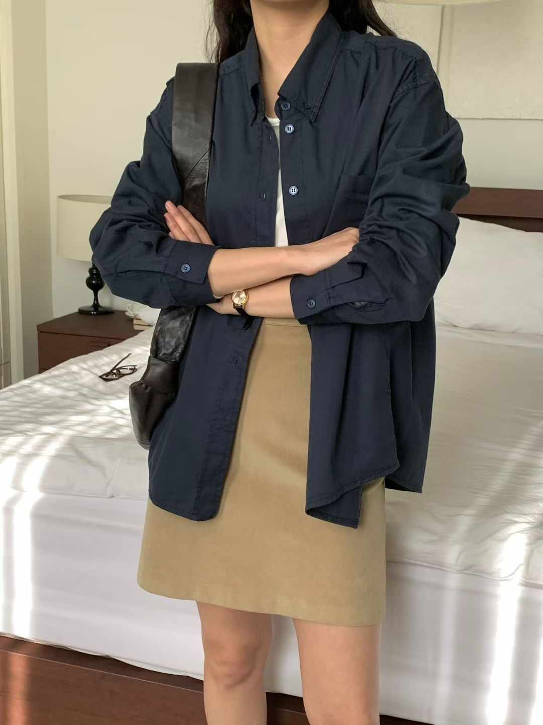 COMMA-콤마-T韓國代購㊣女裝新品人氣25秋冬襯衫蕾絲衫柔軟COMMA襯衫/蕾絲衫