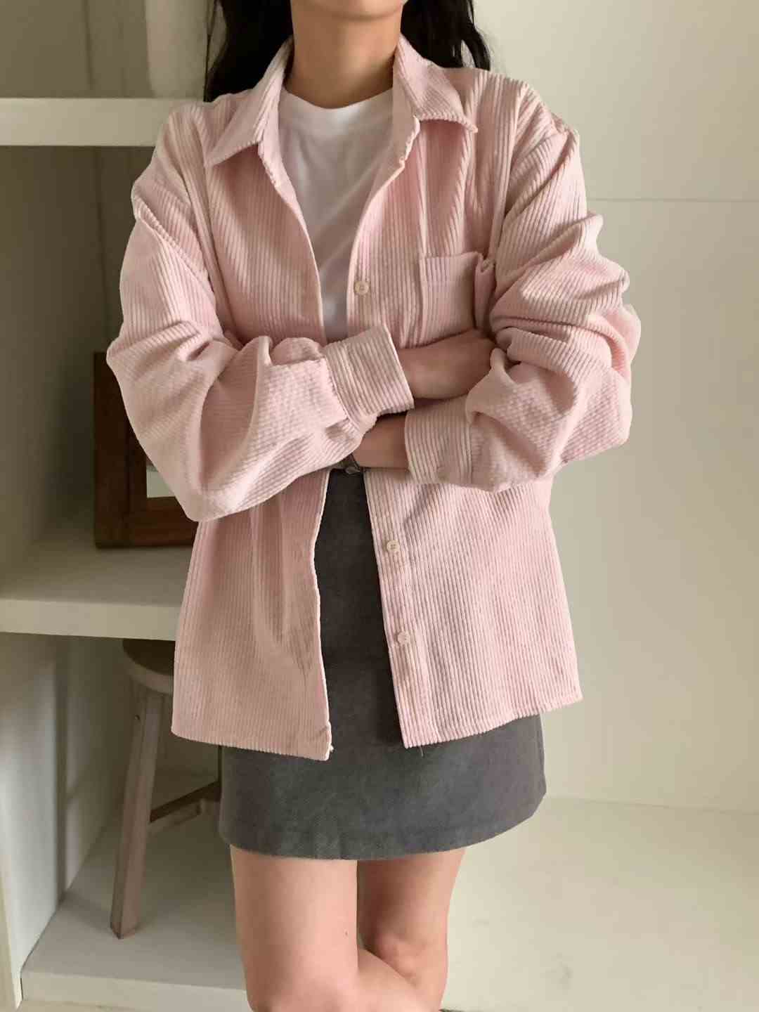 COMMA-콤마-T韓國直郵㊣女士新款時尚休閑25秋冬襯衫蕾絲衫COMMA襯衫/蕾絲衫