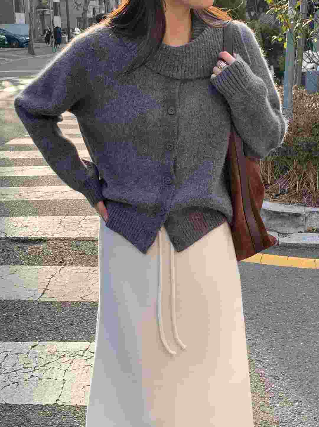 AREING韓國代購㊣女士新款休閑職業25秋冬人氣熱賣針織衫高領AREING針織衫