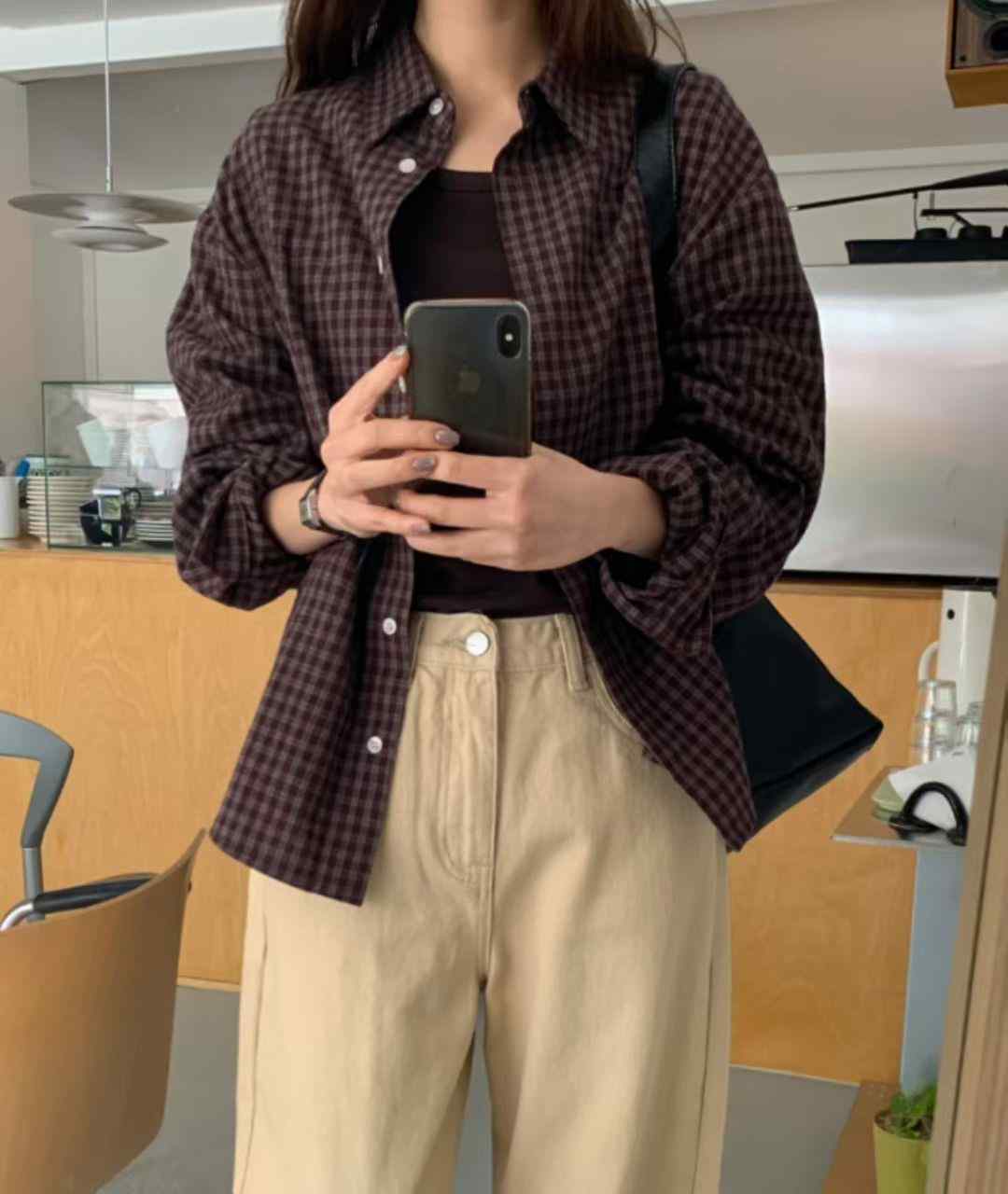 COMMA-콤마-T東大門㊣直郵女裝新款人氣推薦25秋冬襯衫蕾絲衫COMMA襯衫/蕾絲衫