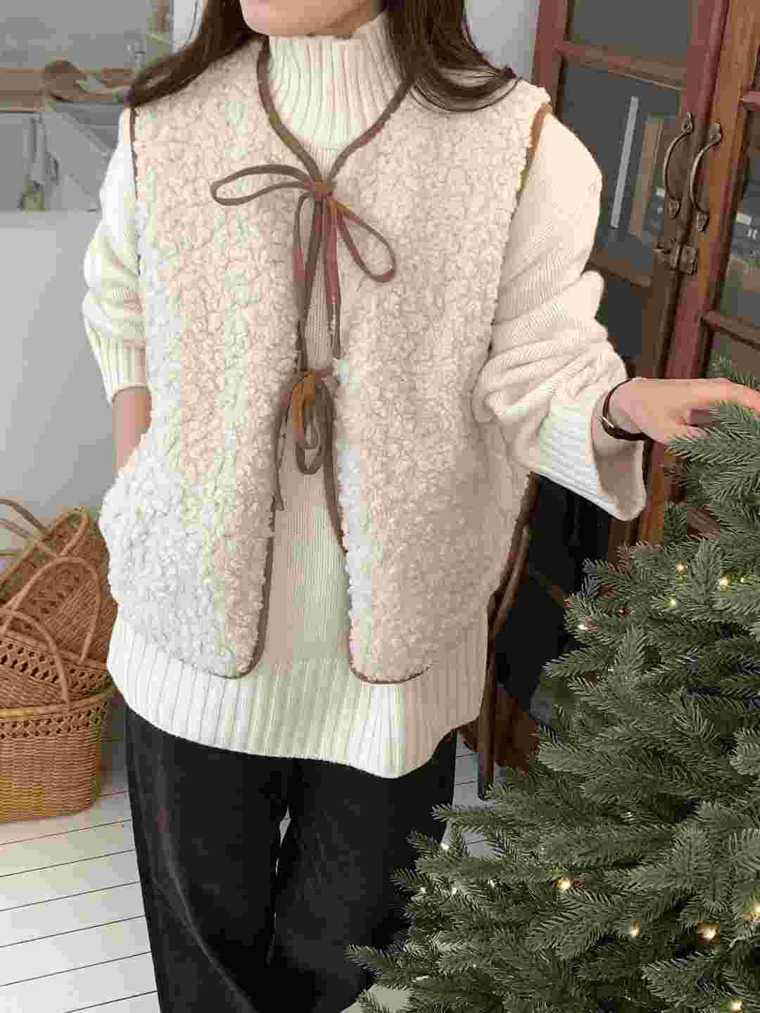 COMMA-콤마-T韓國直郵㊣女士新品25秋冬人氣馬甲不含內搭COMMA馬甲