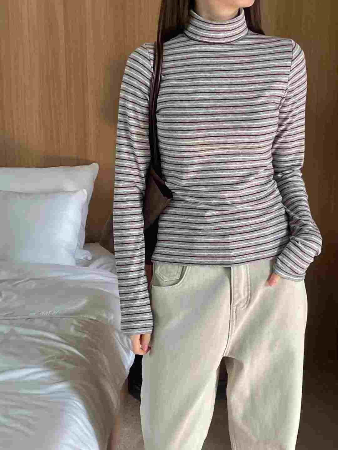 L.REWIND東大門㊣直郵女裝新品25秋冬職業推薦熱賣長袖T恤L.REWIND長袖T恤