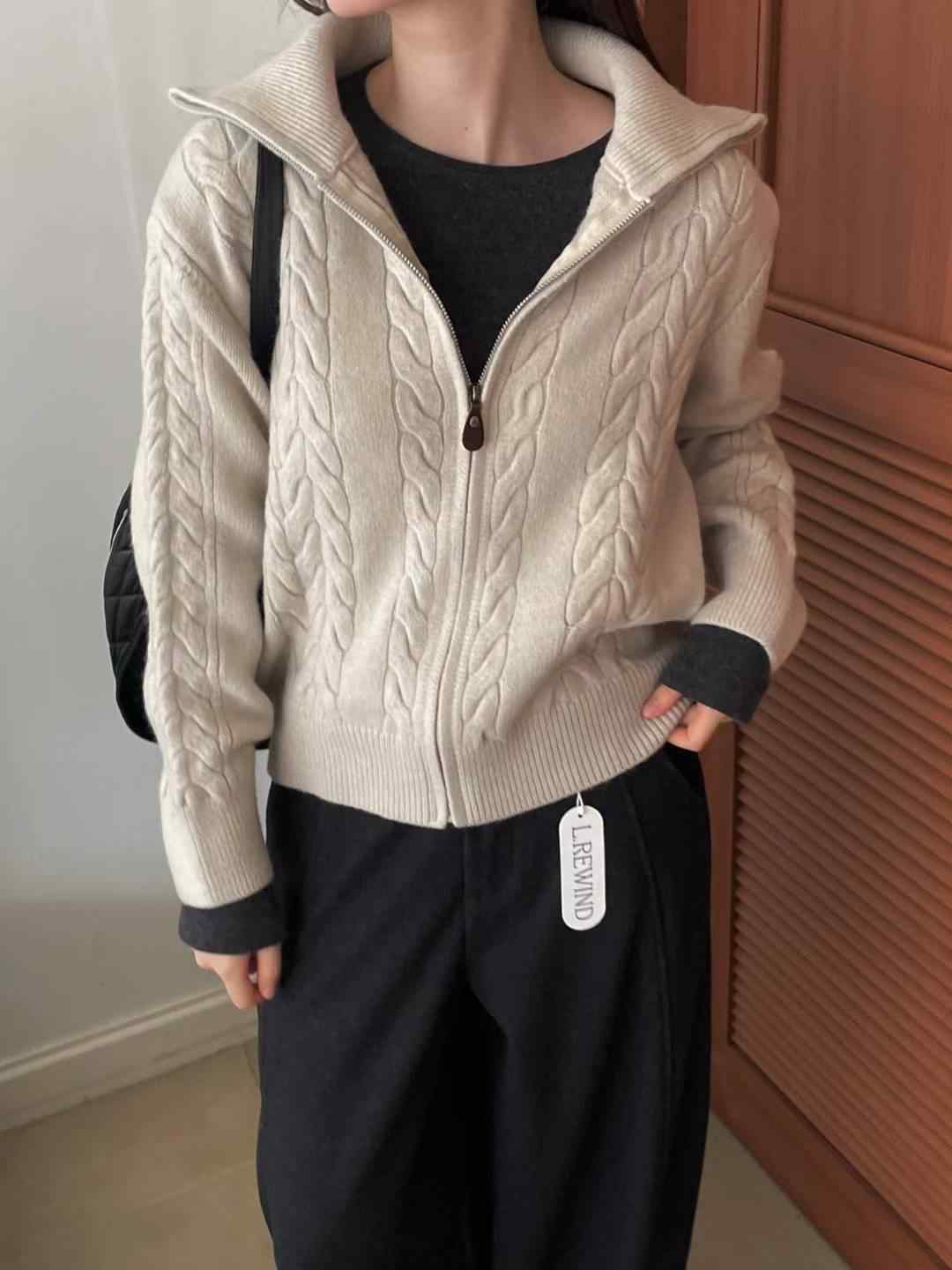 L.REWIND東大門㊣代購女士新款休閑職業真品人氣時尚25秋冬毛衣L.REWIND毛衣