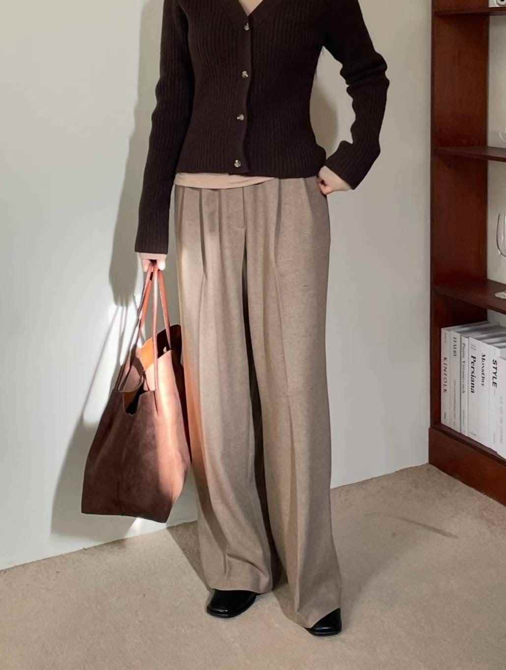 L.REWIND東大門㊣實拍女士新款時尚人氣25秋冬職業推薦休閑褲L.REWIND休閑褲