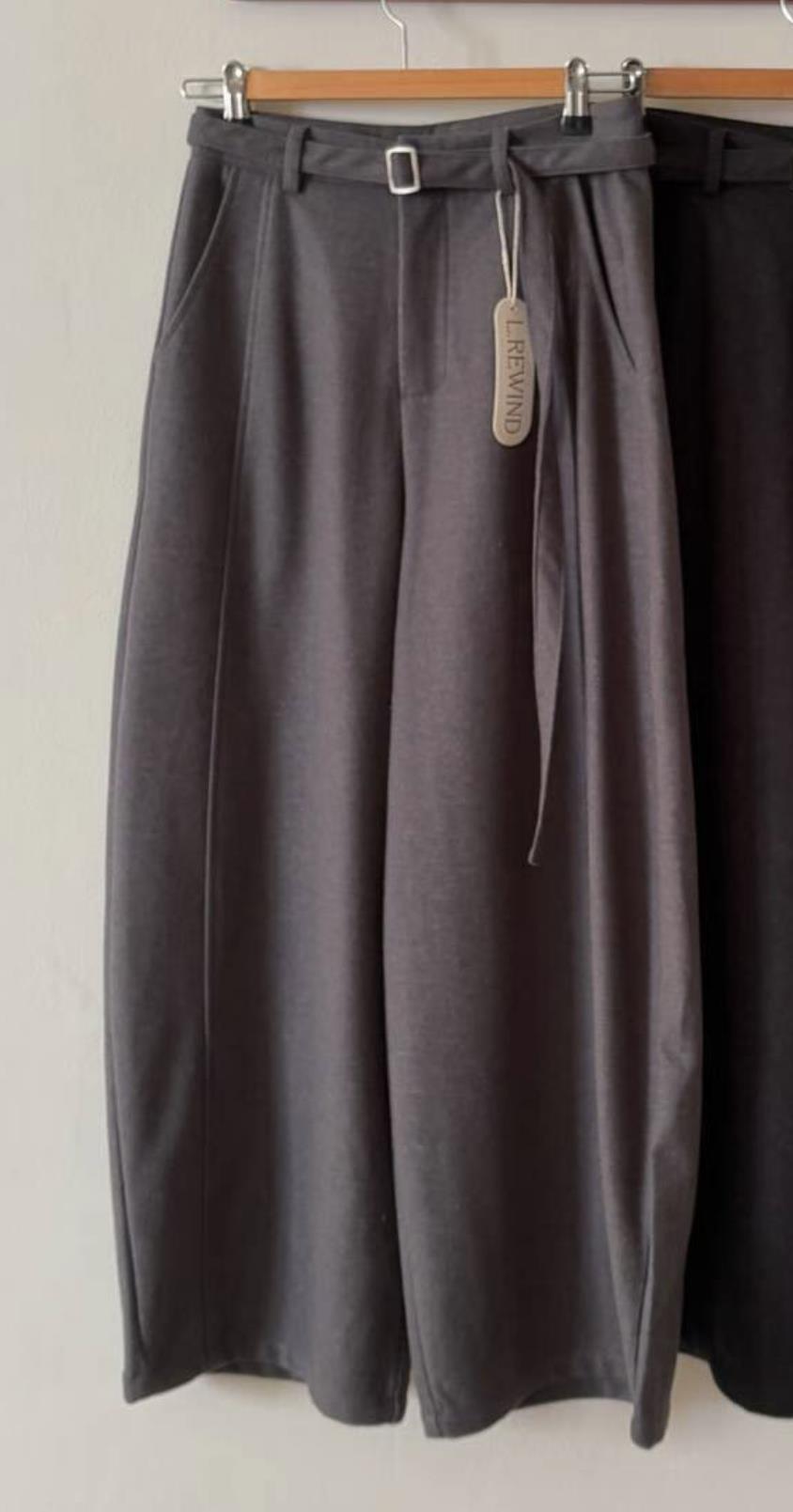 L.REWIND東大門㊣實拍女裝新款推薦25秋冬熱賣職業休閑褲羊毛L.REWIND休閑褲