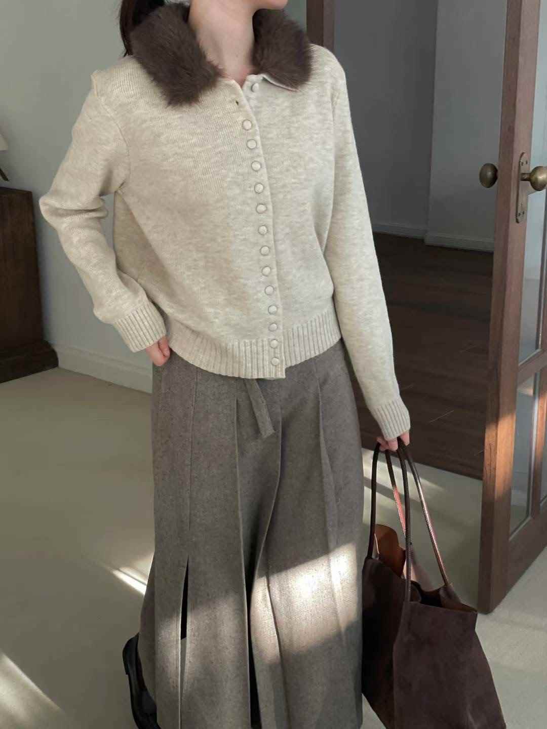 L.REWIND東大門㊣直郵女裝新品休閑25秋冬真品時尚推薦針織衫L.REWIND針織衫