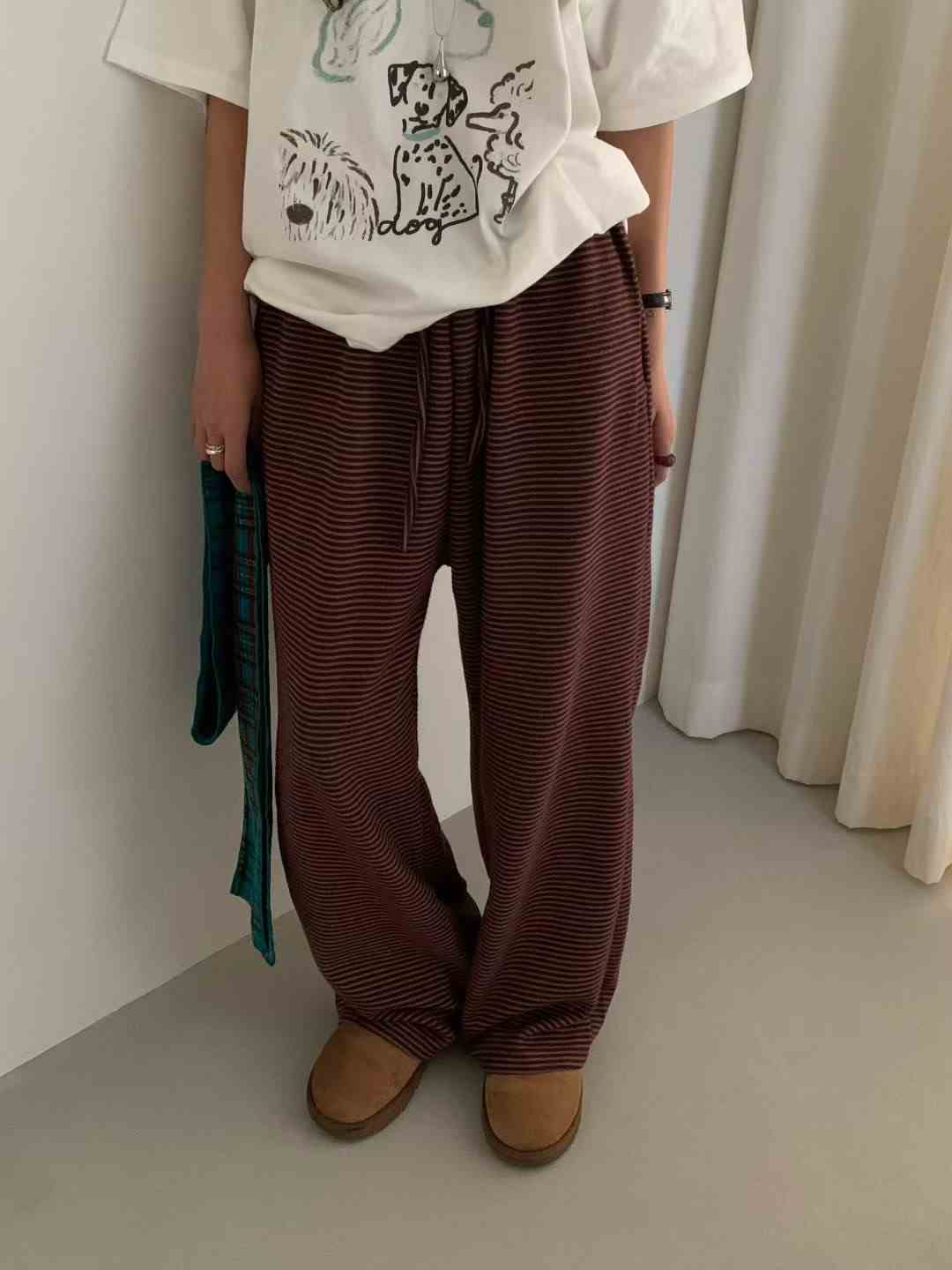 FEVER東大門㊣實拍女裝新款熱賣推薦人氣25秋冬真品休閑休閑褲FEVER休閑褲