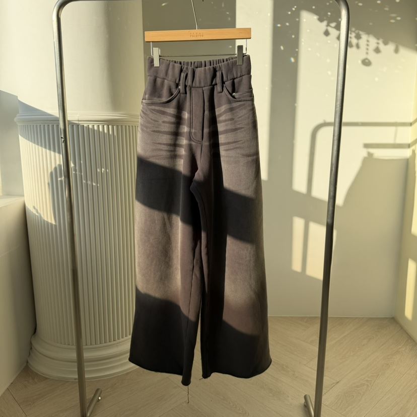 PALETTE-Q韓國直郵㊣女裝新品人氣時尚休閑休閑褲加絨抓絨PALETTE-Q休閑褲