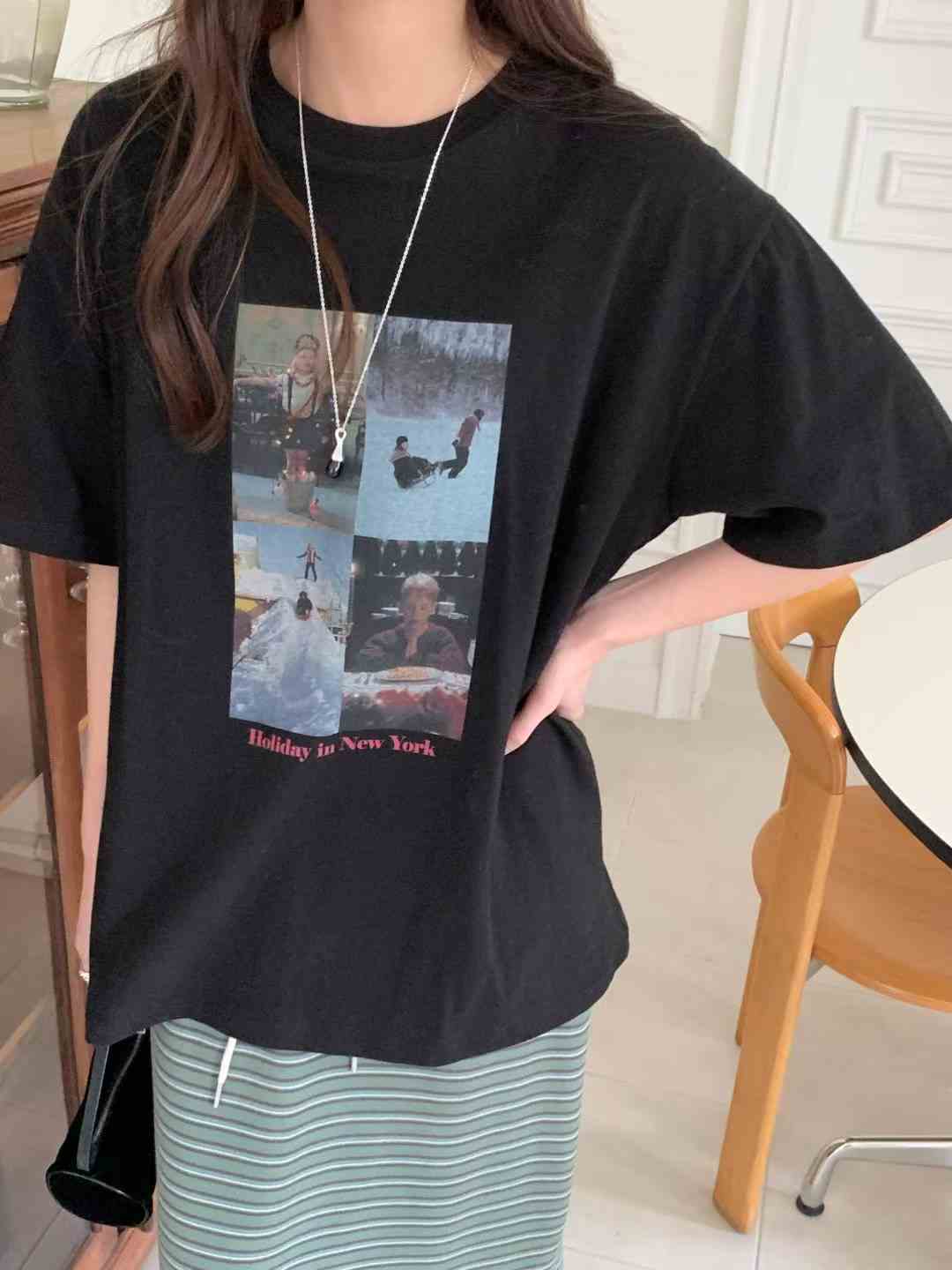 ONEMORETHING東大門㊣直郵女裝新款職業休閑真品人氣推薦T恤ONEMORETHINGT恤