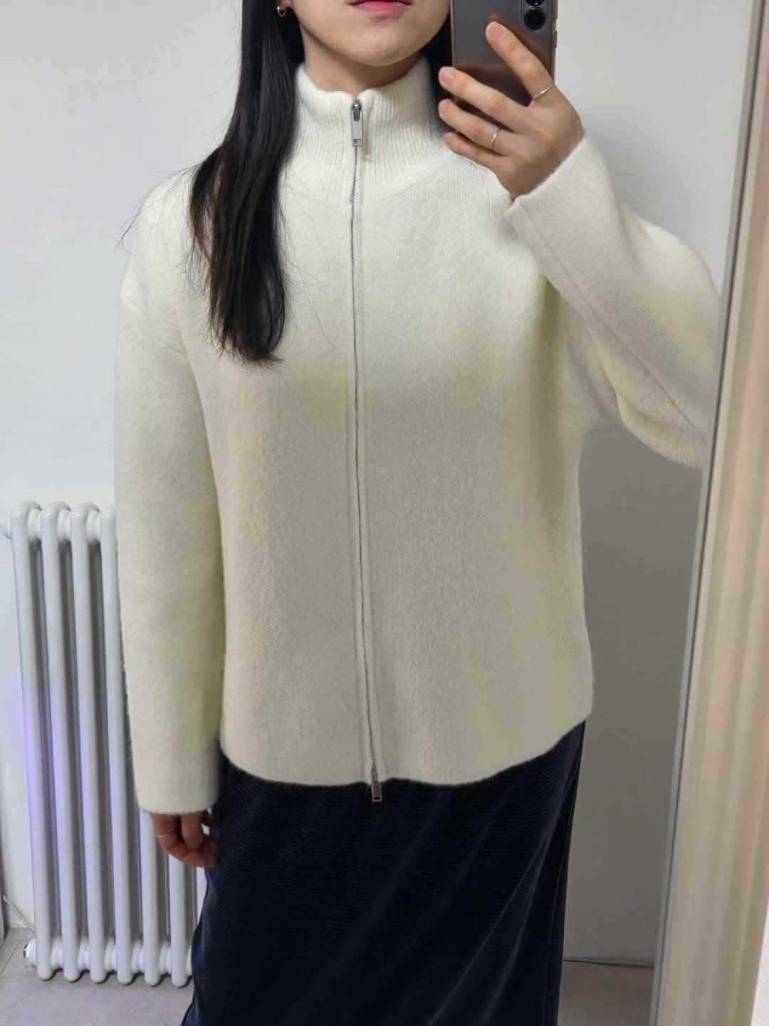 ONEMORETHING東大門㊣直郵女裝新品職業熱賣休閑針織衫拉鏈ONEMORETHING針織衫