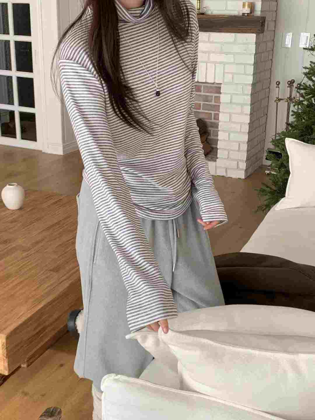 ONEMORETHING東大門㊣實拍女士新品人氣熱賣職業長袖T恤雙層ONEMORETHING長袖T恤