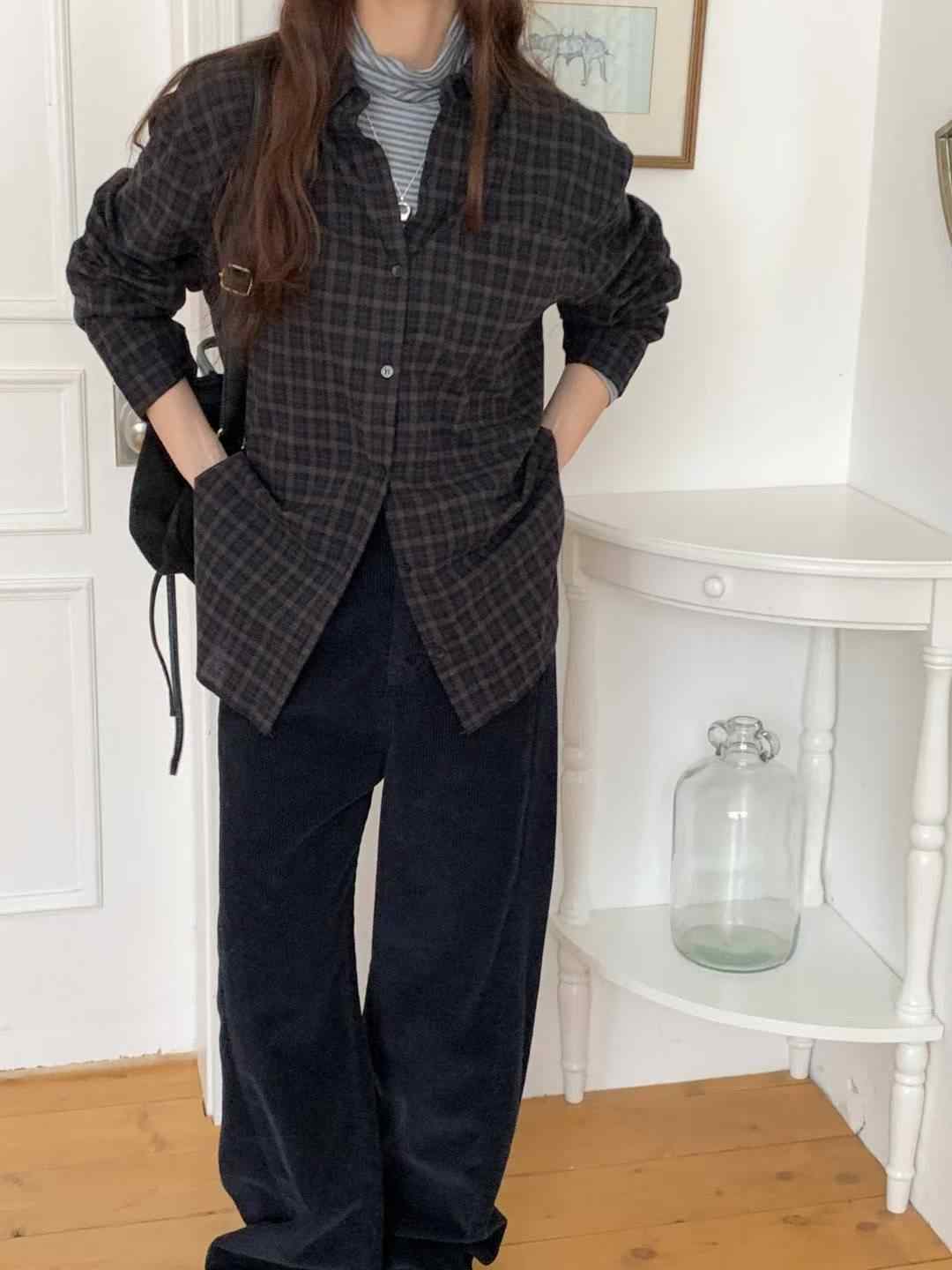 ONEMORETHING東大門㊣直郵女士新品休閑人氣職業襯衫蕾絲衫ONEMORETHING襯衫/蕾絲衫