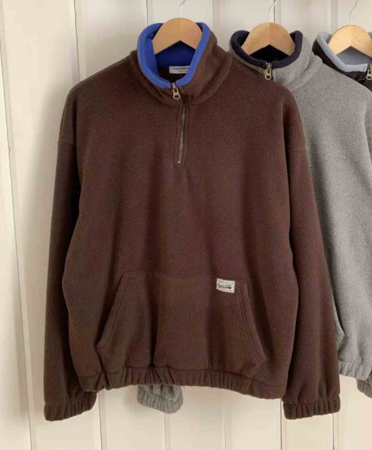 ONEMORETHING韓國直郵㊣女裝新品人氣休閑職業衛衣抓絨拉鏈ONEMORETHING衛衣