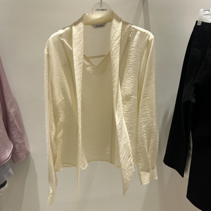 LOW MOMENT東大門㊣代購女士新款時尚推薦休閑襯衫蕾絲衫春款LOW MOMENT襯衫/蕾絲衫