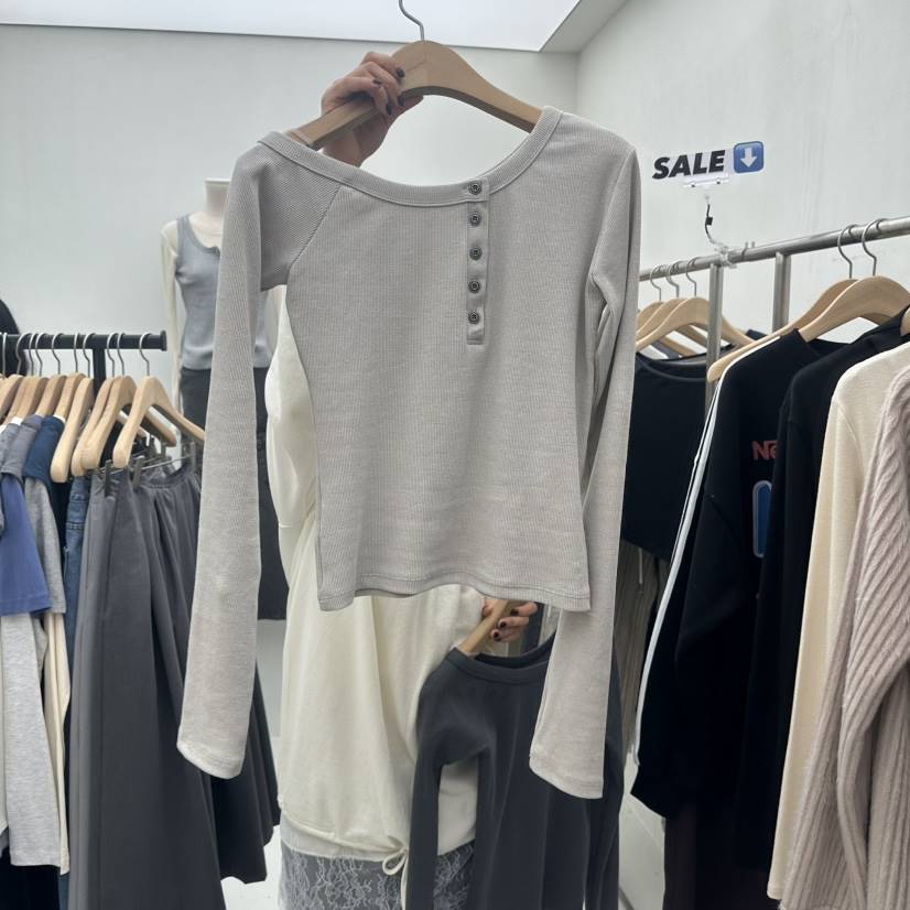 CHAV東大門㊣直郵女裝新品推薦時尚25秋冬真品休閑長袖T恤春款CHAV長袖T恤