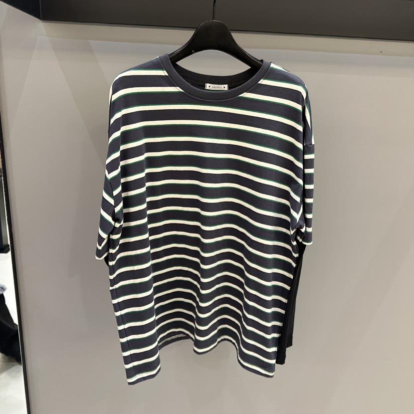 CREDITO東大門㊣代購女士新品真品長袖T恤假兩件單排扣春款CREDITO長袖T恤