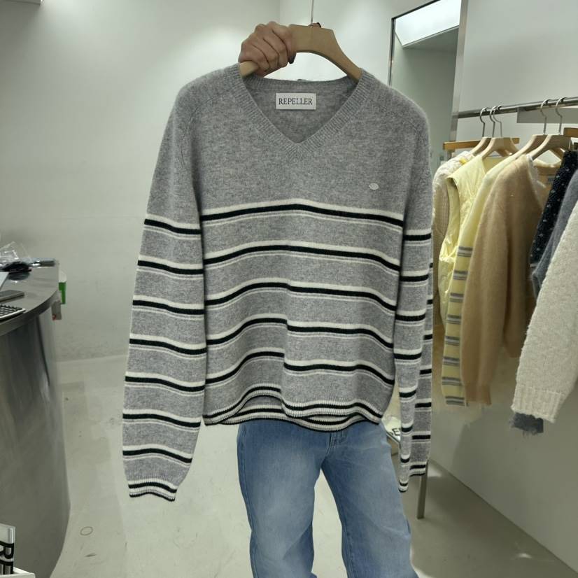 REPELLER東大門㊣實拍女裝新款25秋冬時尚休閑針織衫羊絨春款REPELLER針織衫