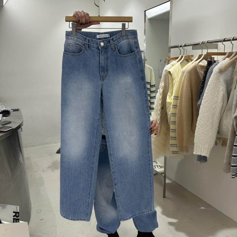 REPELLER東大門㊣實拍女裝新品熱賣職業真品人氣牛仔褲春款REPELLER牛仔褲