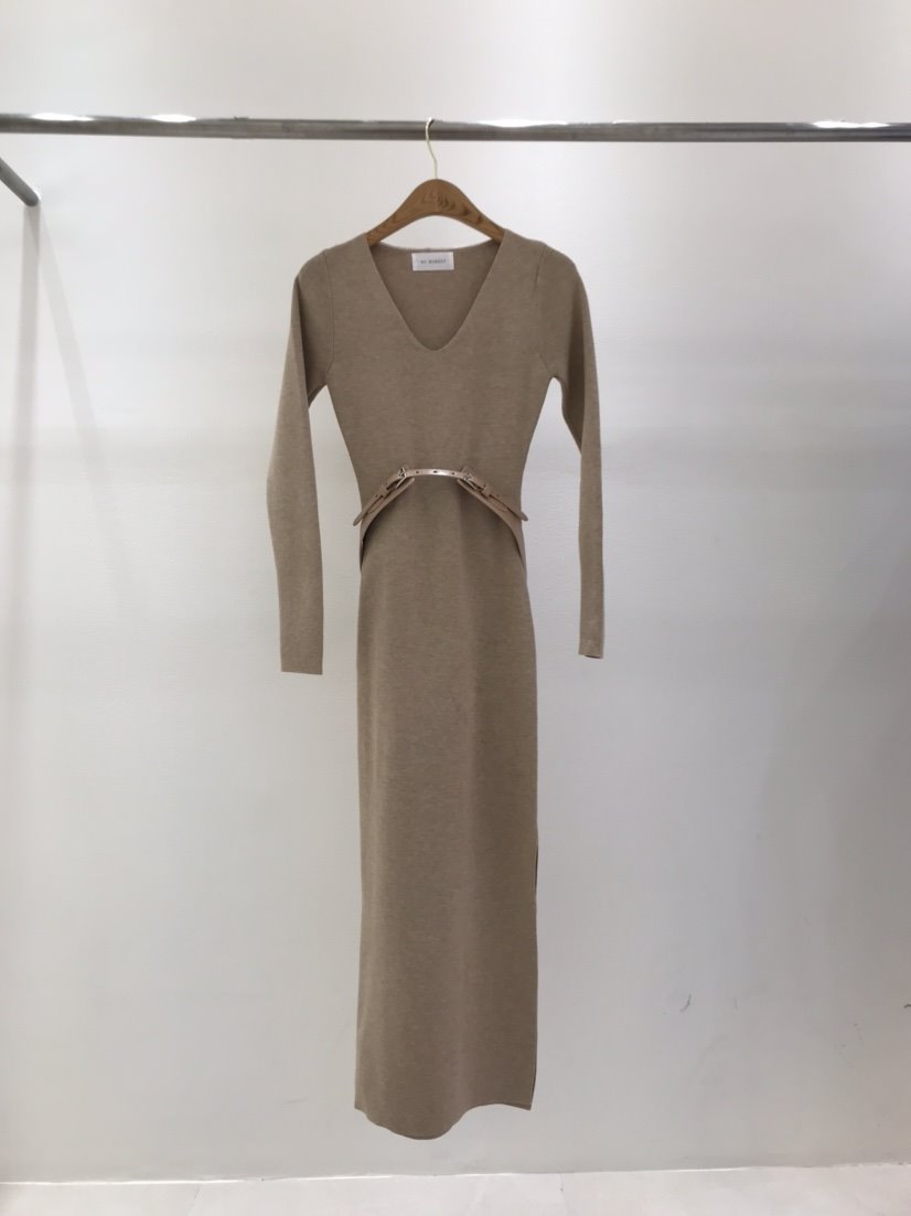 KC MARKET東大門㊣直郵女士新款推薦人氣休閑連衣裙含腰帶KC MARKET連衣裙