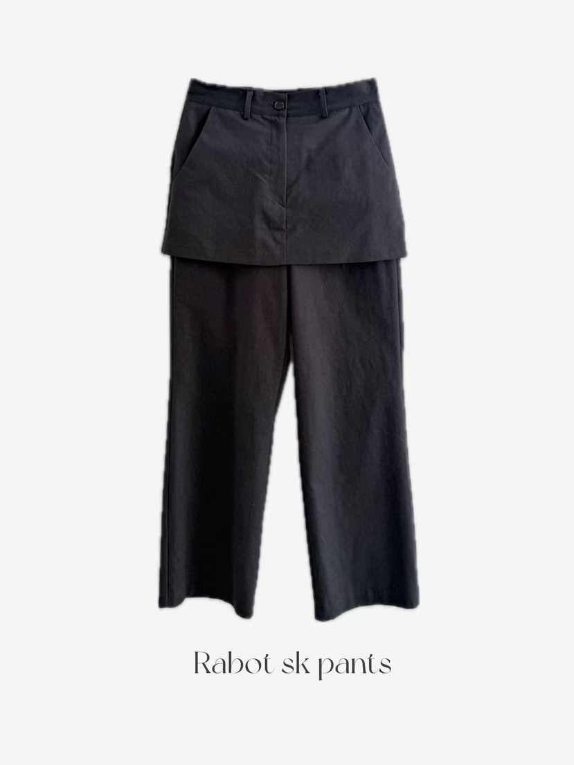 OLI SEOUL韓國代購㊣女裝新款時尚25秋冬休閑職業裙褲兔子OLI SEOUL裙褲