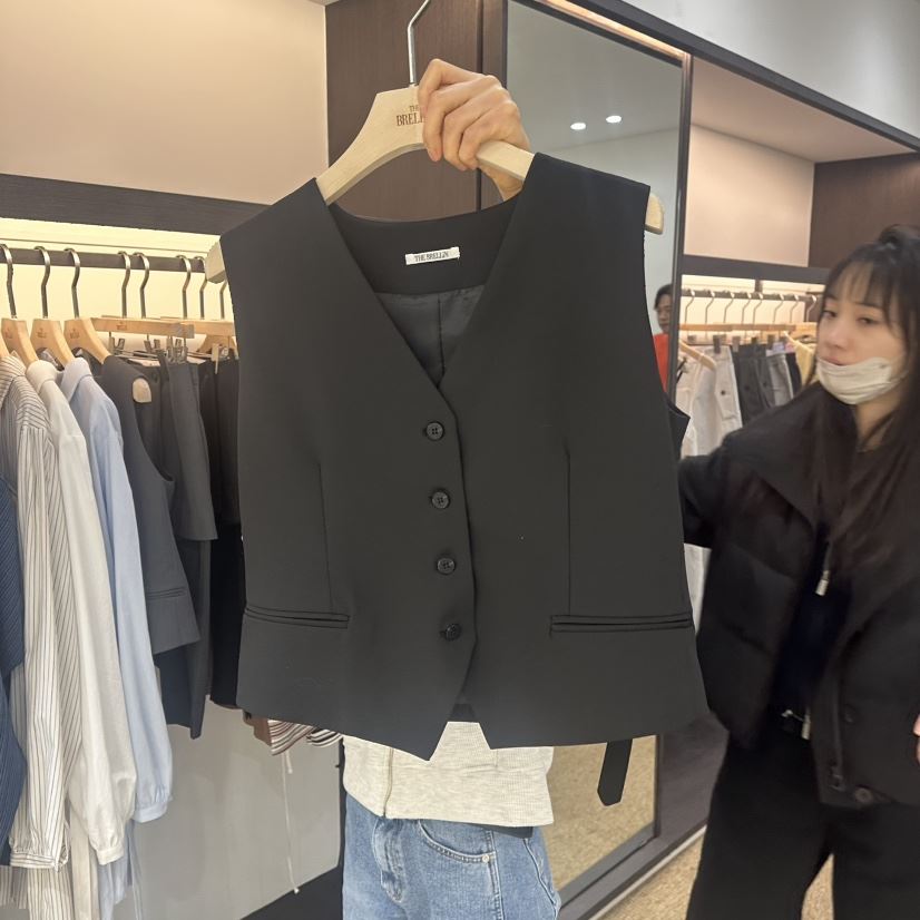 BRELLIN韓國代購㊣女士新品職業休閑人氣25秋冬推薦馬甲春款BRELLIN馬甲