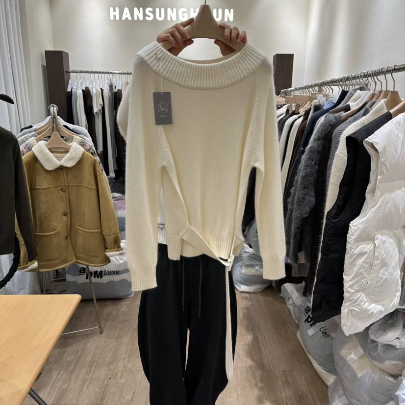 HANSUNGHYUN韓國直郵㊣女裝新款職業人氣25秋冬針織衫羊毛春款HANSUNGHYUN針織衫