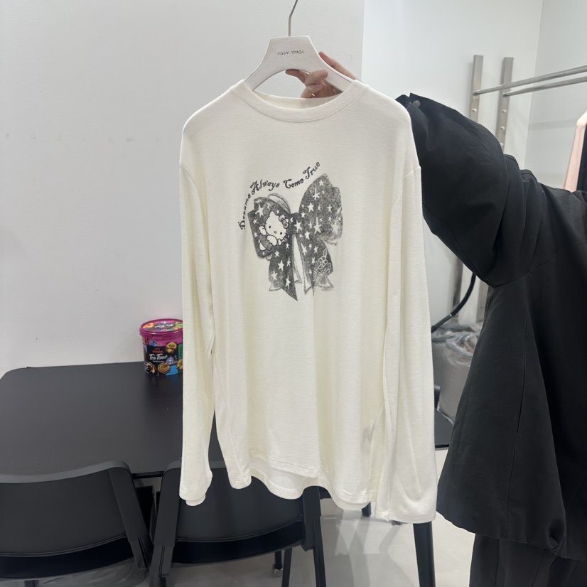 VISUAL SPACE東大門㊣直郵女裝新品25秋冬人氣長袖T恤春款VISUAL SPACE長袖T恤