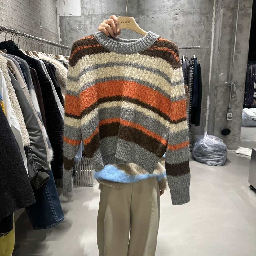 JUNI韓國直郵㊣女士新品職業25秋冬時尚人氣休閑熱賣針織衫my juni針織衫