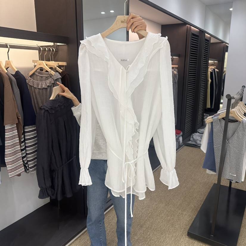 BRELLIN東大門㊣實拍女士新款熱賣職業推薦人氣襯衫蕾絲衫春款BRELLIN襯衫/蕾絲衫