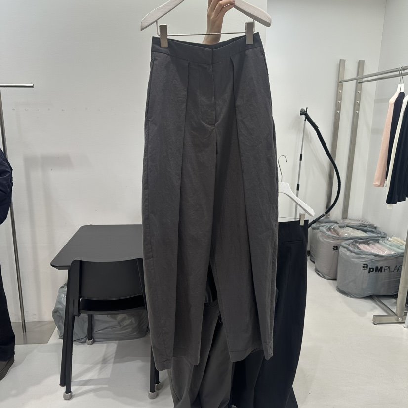 VISUAL SPACE東大門㊣直郵女裝新款休閑25秋冬休閑褲春款褶裥VISUAL SPACE休閑褲