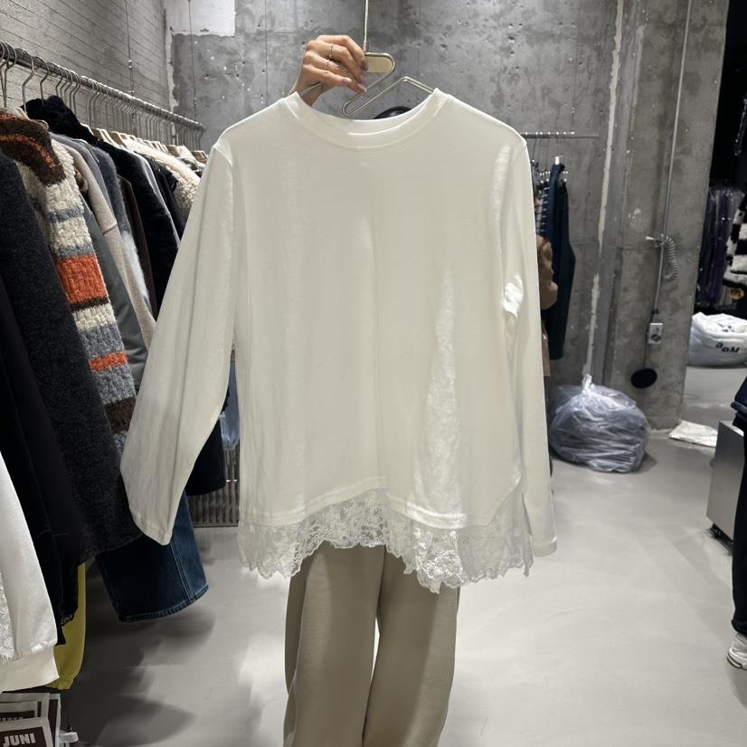 JUNI東大門㊣直郵女裝新品職業熱賣人氣25秋冬休閑時尚長袖T恤my juni長袖T恤