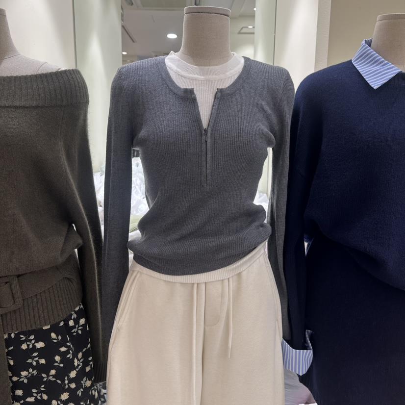 HANSUNGHYUN東大門㊣代購女士新款職業時尚長袖T恤假兩件春款HANSUNGHYUN長袖T恤