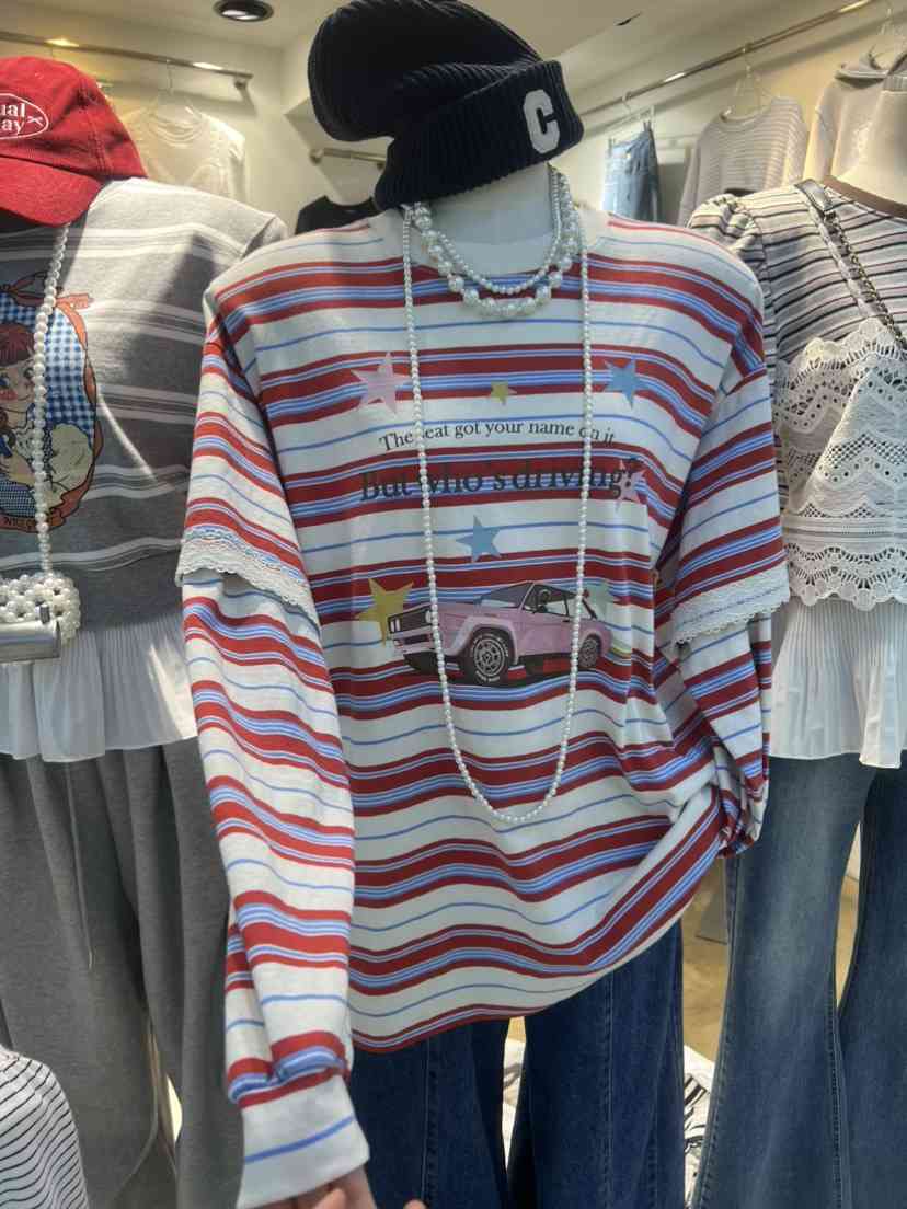 BLUE BANANA東大門直郵㊣女裝新款熱賣真品推薦職業長袖T恤BLUE BANANA長袖T恤