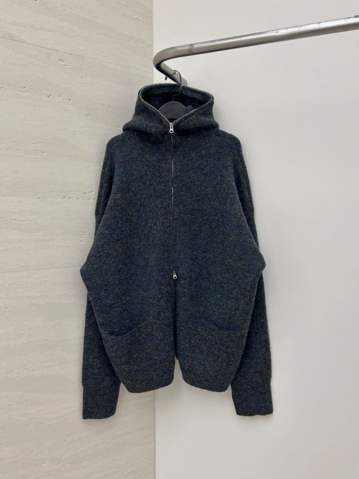 HESTORY韓國代購㊣女裝新款職業毛衣連帽針織衫男女同款拉鏈HESTORY毛衣